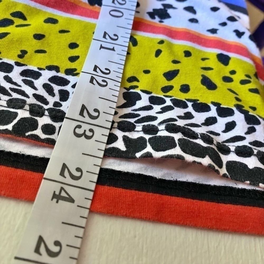 Ruby RD. FAVORITES S. BRIGHT COLORFUL 3/4 SLEEVE TOP - Picture 6 of 6
